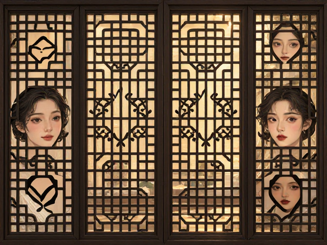 现代简约镂空雕花对称布局设计，打造高颜值家居美学