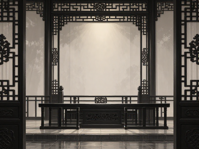 现代简约融合清式雕花，经典黑白色打造高级感空间设计指南