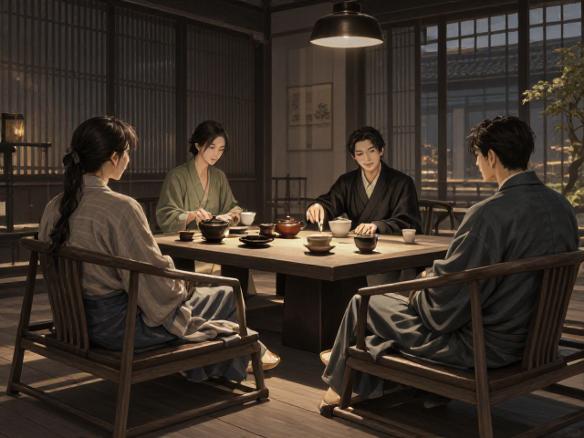 现代简约茶室禅静风，低矮靠背椅打造极致松弛感