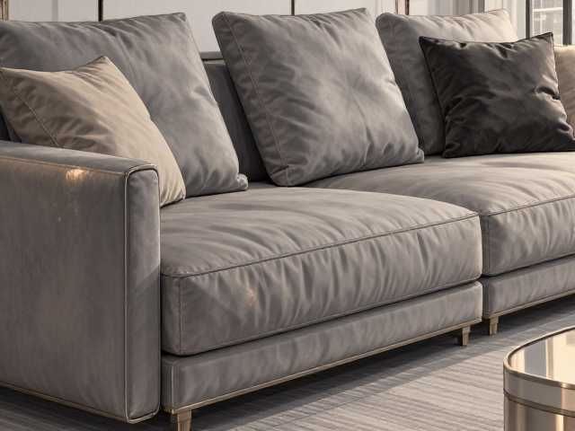 现代简约丝绒家具搭配指南，金属拉丝工艺点睛，打造高级质感家居空间