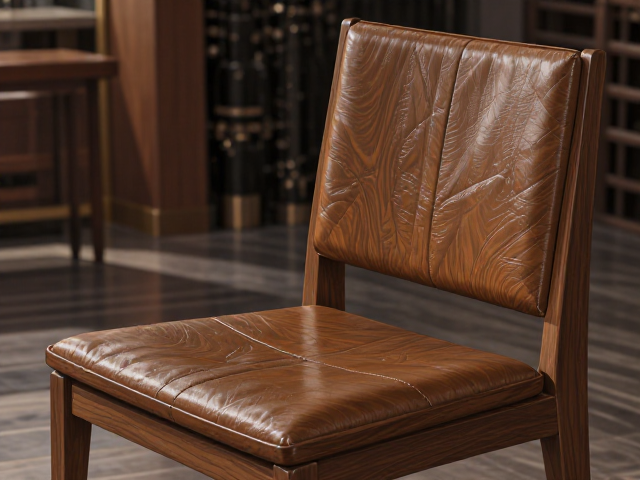 实木餐椅仿皮革纹工艺解析,色牢度等级如何决定耐用性?