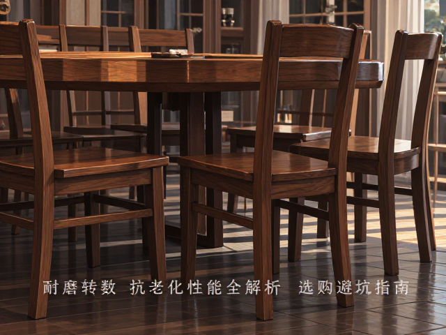 实木餐椅耐磨转数与抗老化性能全解析,选购避坑指南