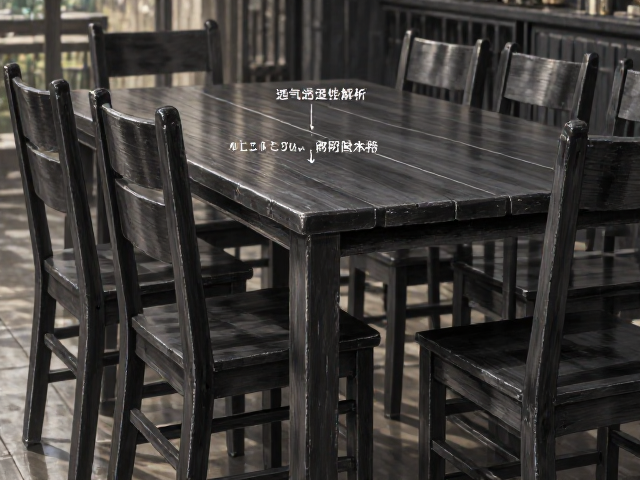 工业黑灰实木餐椅，透气透湿性解析，打造舒适居家餐桌区