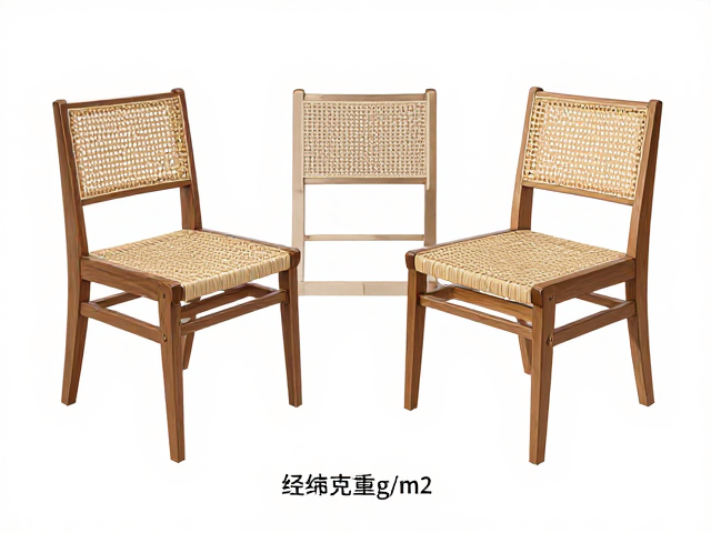实木餐椅怎么选?经纬编织克重g/m²决定舒适度与耐用