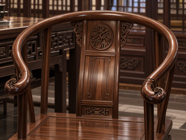中式古典实木雕刻靠背餐椅，尽显雅致韵味与非凡品质