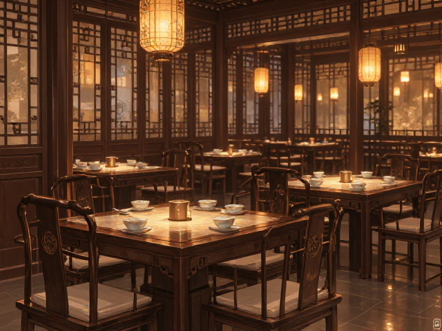中式古典靠背餐椅，传承东方美学，打造雅致餐厅氛围