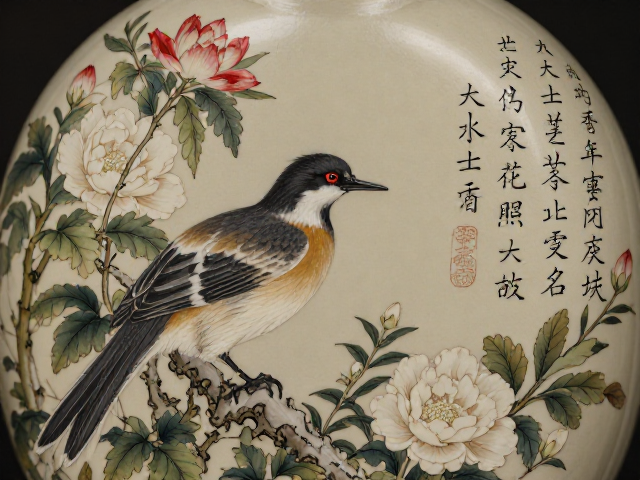 内画花鸟走兽纹样题诗配景与题款的艺术鉴赏