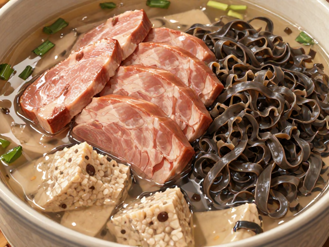 猪排银耳午餐肉汤的食材搭配逻辑