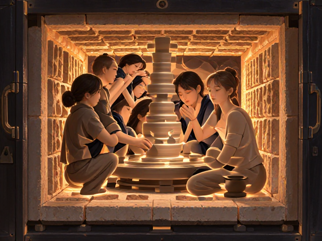 抽象陶艺美学,电窑气窑如何塑造负空间艺术张力