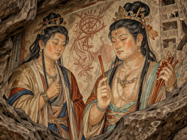 古代蜡彩与坦培拉渊源,从岩画刻画到石窟保护的艺术解密
