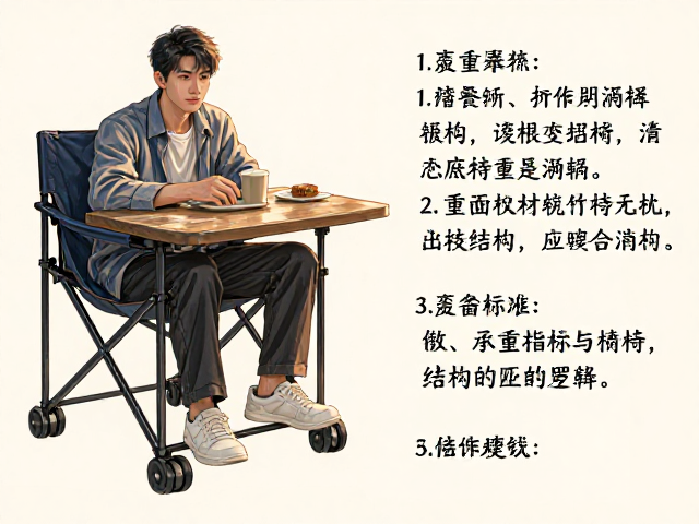 可折叠餐椅带滚轮怎么选?避免超重使用指南