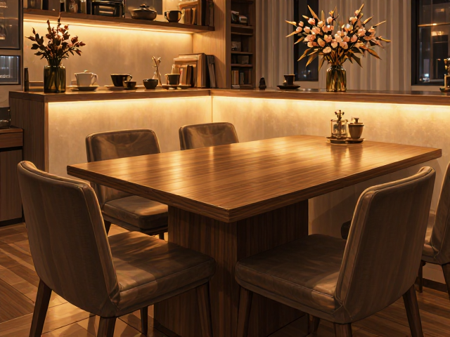 小户型餐椅怎么选?共享空间带照明灯带设计,小户型显大又温馨