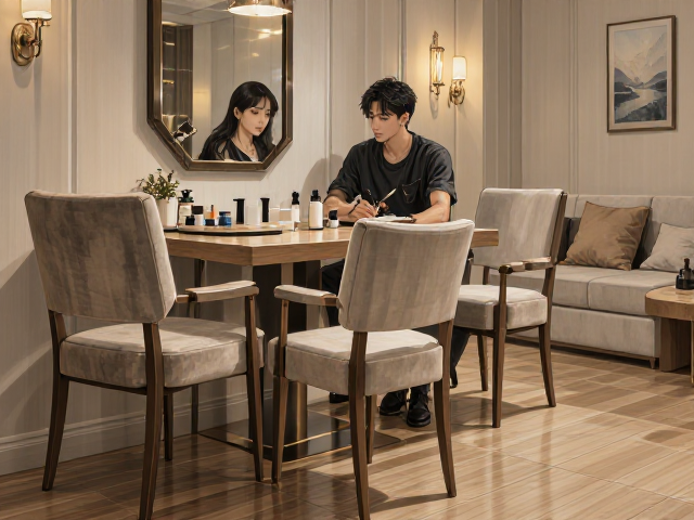 家用餐厅餐椅与客厅角落搭配,美容美发店同款选款指南