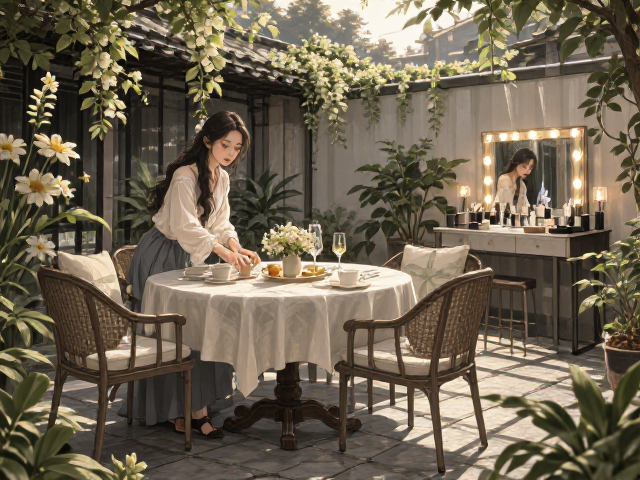 家用餐厅餐椅与化妆师工作台怎么选？庭院茶歇区搭配指南