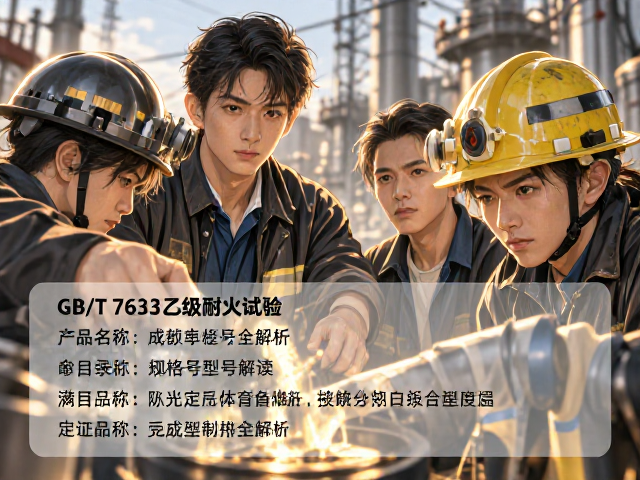 GB/T 7633乙级耐火试验，产品名称与规格型号全解析