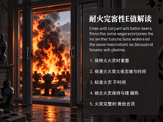 乙级防火门窗耐火完整性E值解读，标准火灾下保持完整与隔热时间
