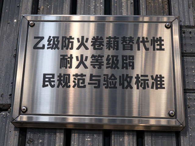 乙级防火卷帘替代位永久性耐火等级铭牌安装规范与验收标准