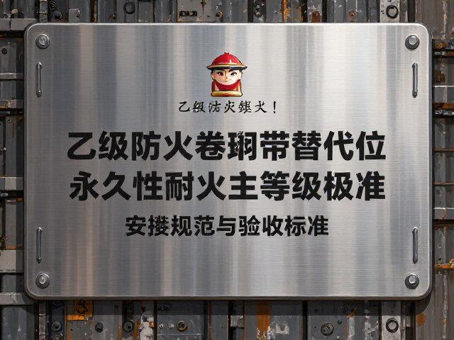 乙级防火卷帘替代位永久性耐火等级铭牌安装规范与验收标准