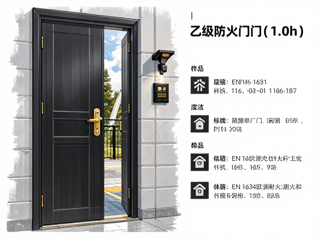 乙级防火门(1.0h)详解,符合EN 1634欧洲耐火测试标准