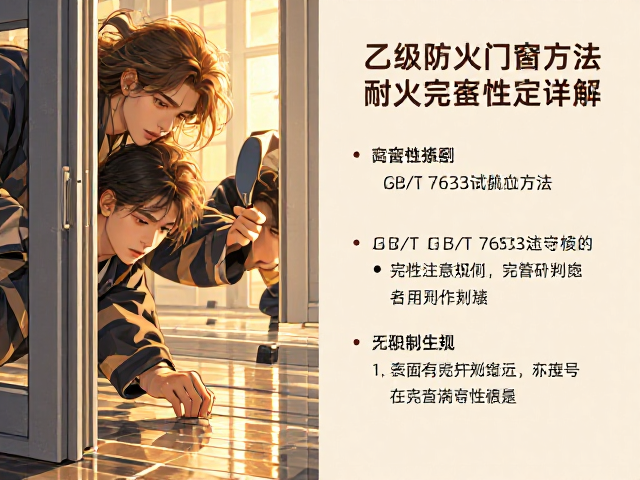 乙级防火门窗耐火完整性详解，基于GB/T 7633试验方法