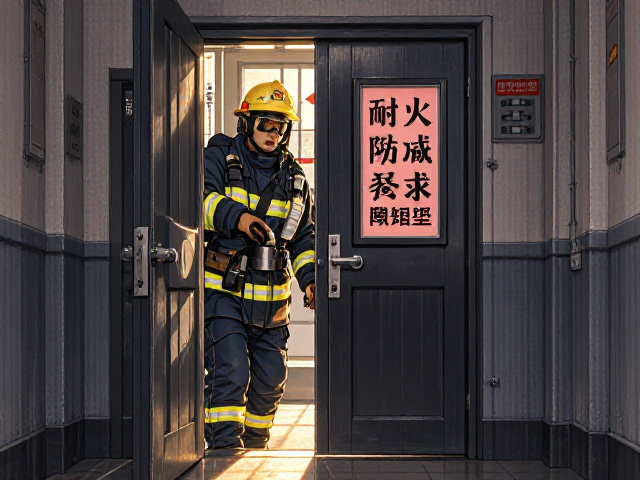 消防楼梯间前室乙级防火门耐火隔热性要求与验收标准