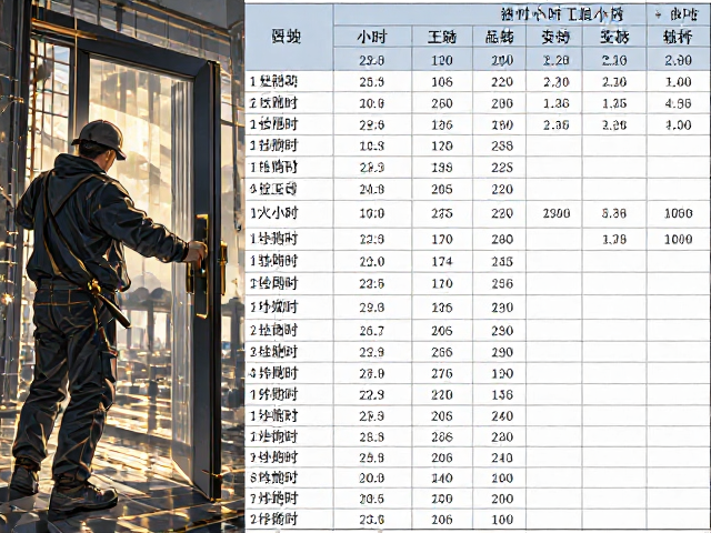 乙级防火门规格型号详解及每小时安装工时成本分析
