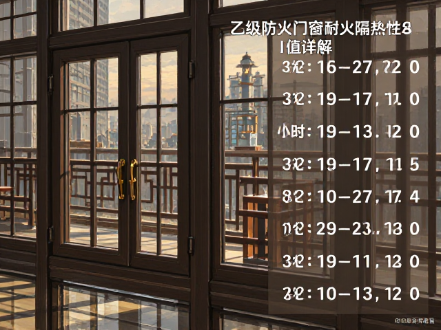 乙级防火门窗耐火隔热性I值详解，按小时计算的标准与要求