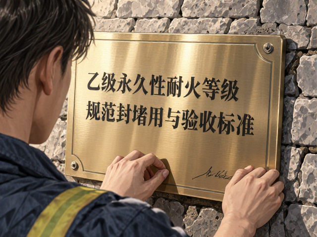 乙级永久性耐火等级铭牌在防火封堵中的规范应用与验收标准