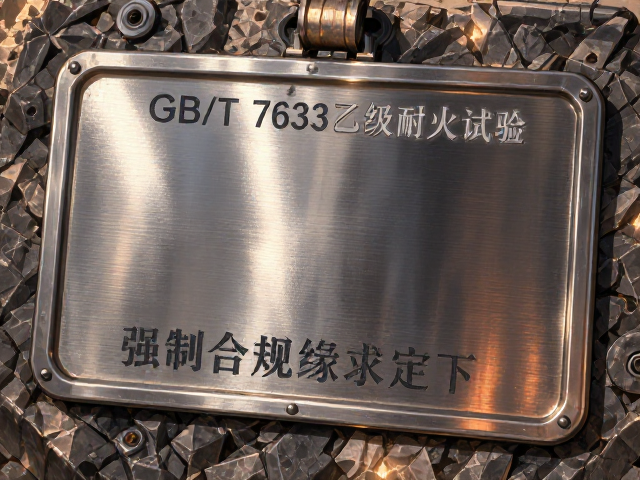 GB/T 7633乙级耐火试验，如何获取永久性耐火等级铭牌？