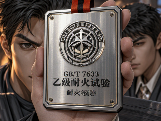 GB/T 7633乙级耐火试验，如何获取永久性耐火等级铭牌？