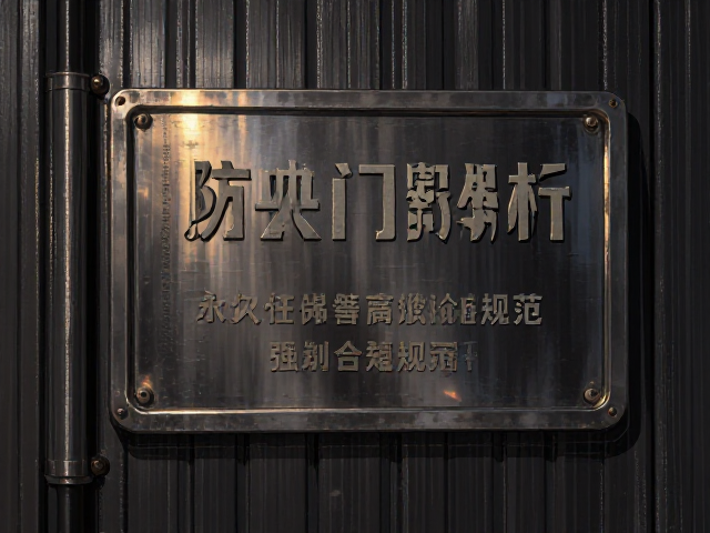 乙级防火门耐火等级溢价解析及永久性铭牌标识规范