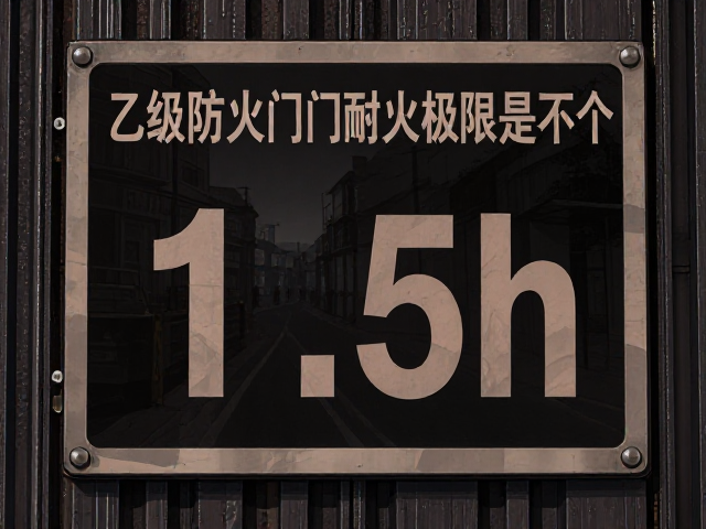 乙级防火门耐火极限是多少？揭秘1.5h甲级防火门标准