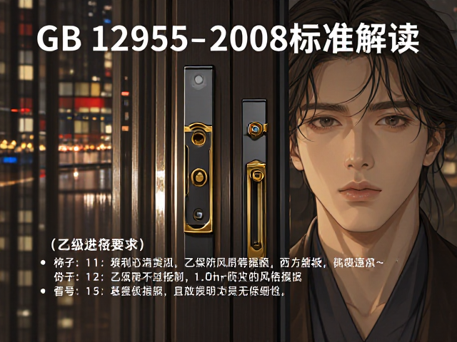 GB 12955-2008标准解读，乙级防火门(1.0h)规格要求与选购指南