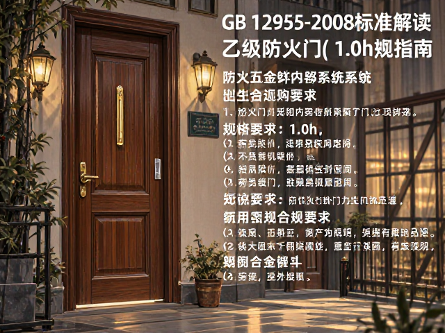 GB 12955-2008标准解读，乙级防火门(1.0h)规格要求与选购指南