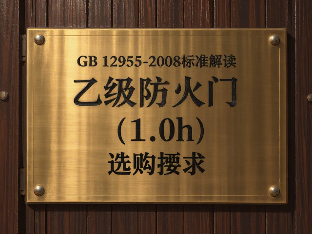 GB 12955-2008标准解读，乙级防火门(1.0h)规格要求与选购指南