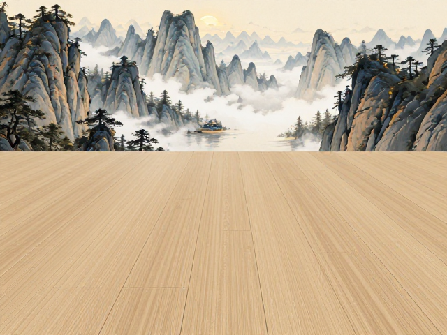 极简风实木地板,山水意境下的自然纹理美学