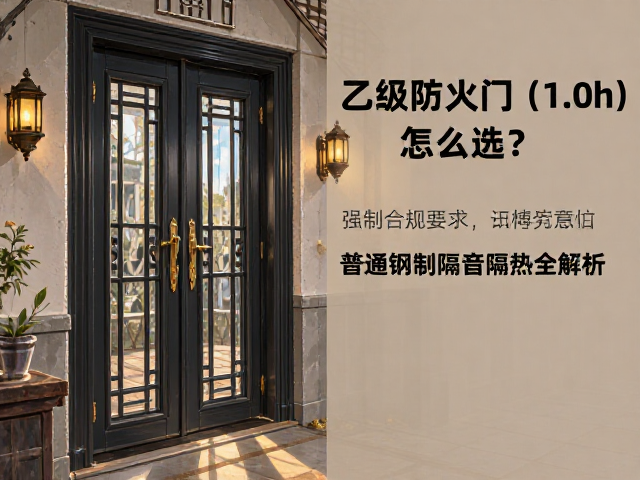 乙级防火门（1.0h）怎么选？普通钢制隔音隔热全解析