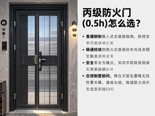 丙级防火门(0.5h)怎么选？普通钢制嵌入式安装指南与选购要点