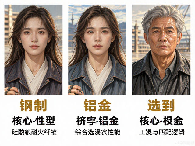 普通钢制、硅酸铝耐火纤维与铝合金，三种工业材料核心性能与选型对比指南