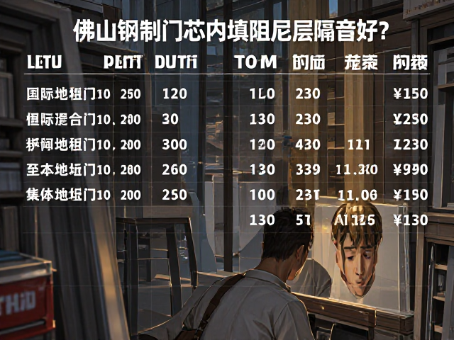 佛山普通钢制门芯内填阻尼层隔音好吗？价格与选购指南