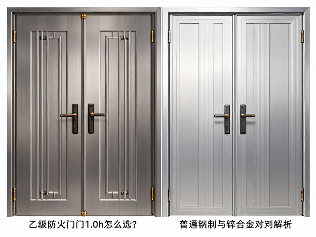 乙级防火门1.0h怎么选?普通钢制与锌合金对比解析