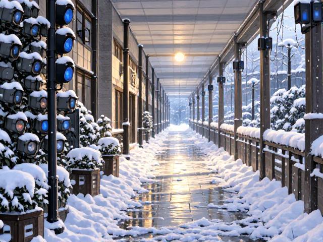 雪天走廊通道承重抗冻，智能安防联动守护安全