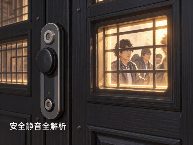 高静音磁吸锁体，护门器搭配方形防火视窗，安全静音全解析