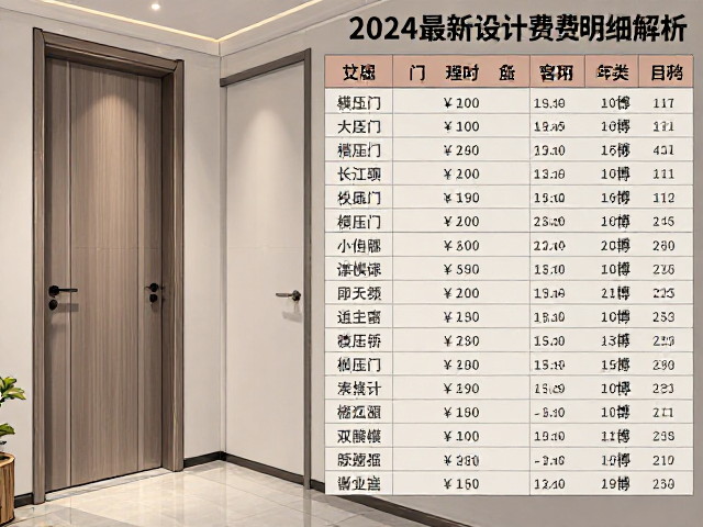 现代简约装修用模压门贵吗？2024最新设计费明细解析