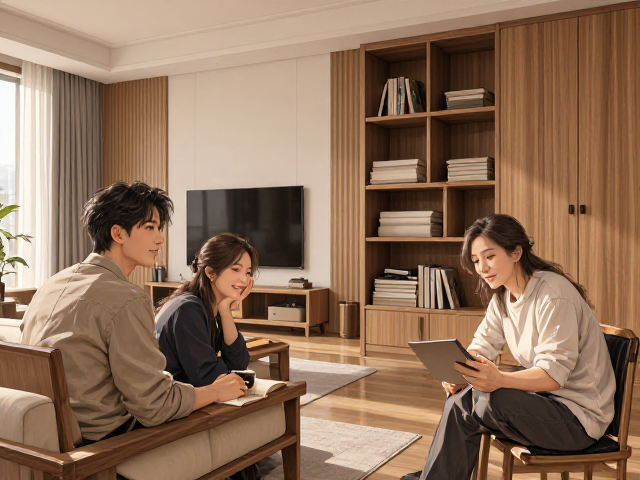 现代简约实木家具推荐,三代同堂户型的舒适与收纳平衡之道