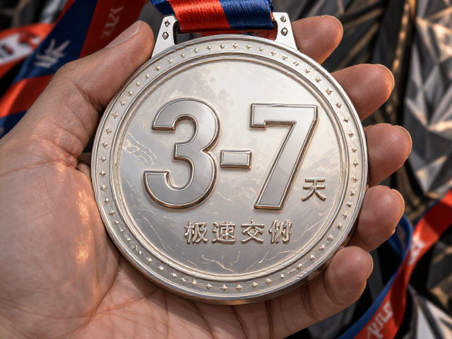 定制金属奖牌打样快，数字编号专属标识，3-7天极速交付