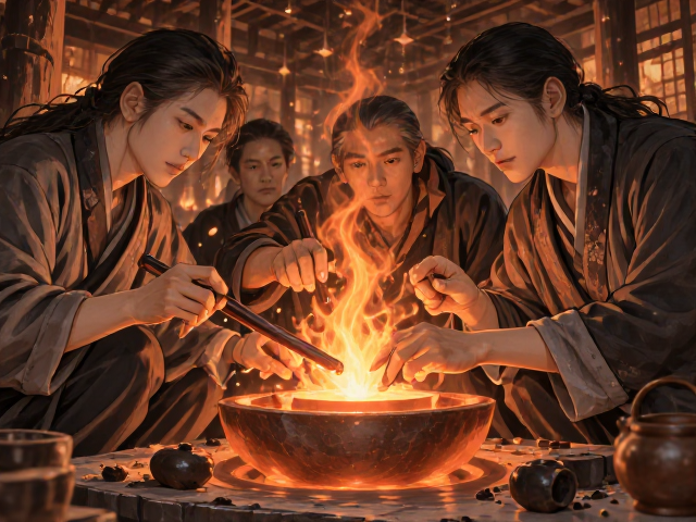 坑窑烧制工艺，保温促釉面成熟，揭秘绝美窑变成因