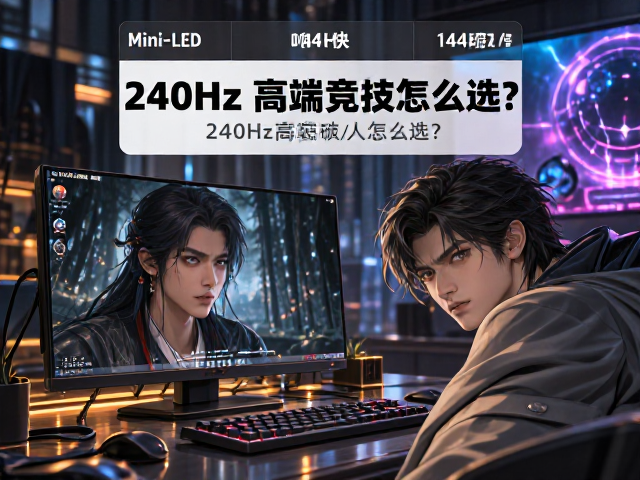 Mini-LED响应快,144Hz原生稳、240Hz高端竞技怎么选?