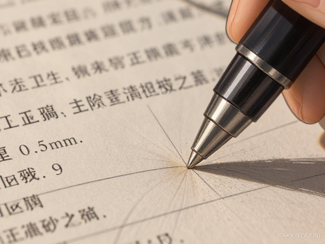 0.5mm试卷订正笔杆螺纹清洁指南，去除黑渍更卫生