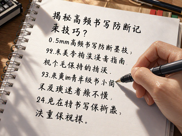 0.5mm笔尖会议记录断墨？揭秘高频书写防断墨技巧与笔尖选择指南